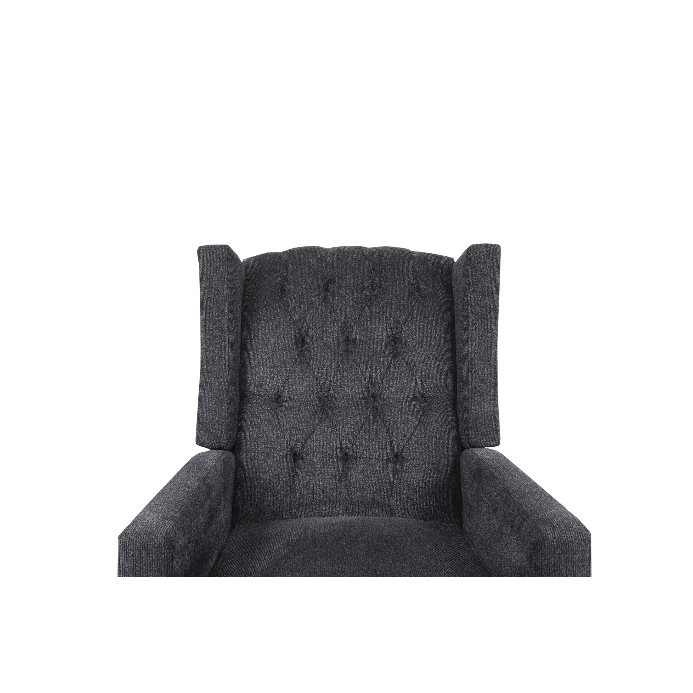 Arvie fabric sales wood arm