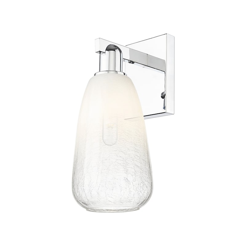 Innovations Lighting 716-1W-11-8 Brookhaven Almond Sconce Brookhaven - Polished Chrome / Opal