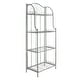 preview thumbnail 42 of 53, SAFAVIEH Amaris Victorian Wrought Iron 4-Tier Outdoor Bakers Rack. - 25" W x 15" D x 63" H