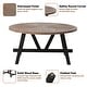 preview thumbnail 12 of 23, COZAYH Rustic Farmhouse End Table, French Country Accent Coffee Table for Family, Small Spaces