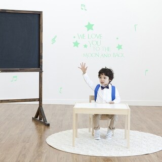 Walplus Peel and Stick Wall Stickers Glow In The Dark Letter Star Note