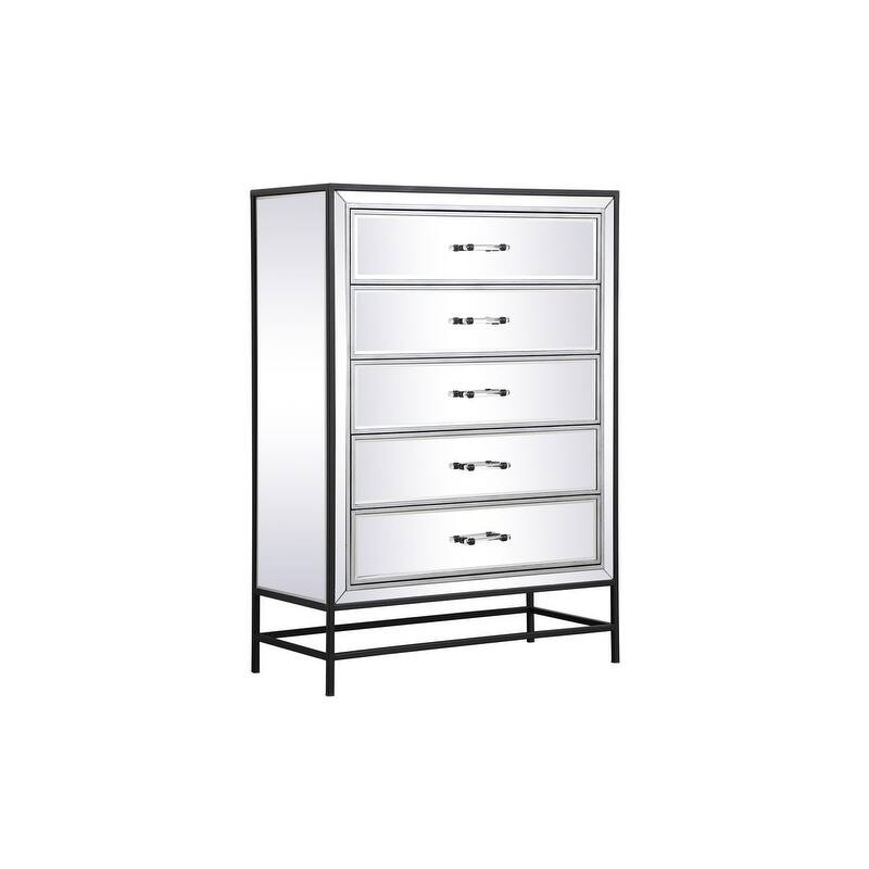 Modern Mirrored End Table