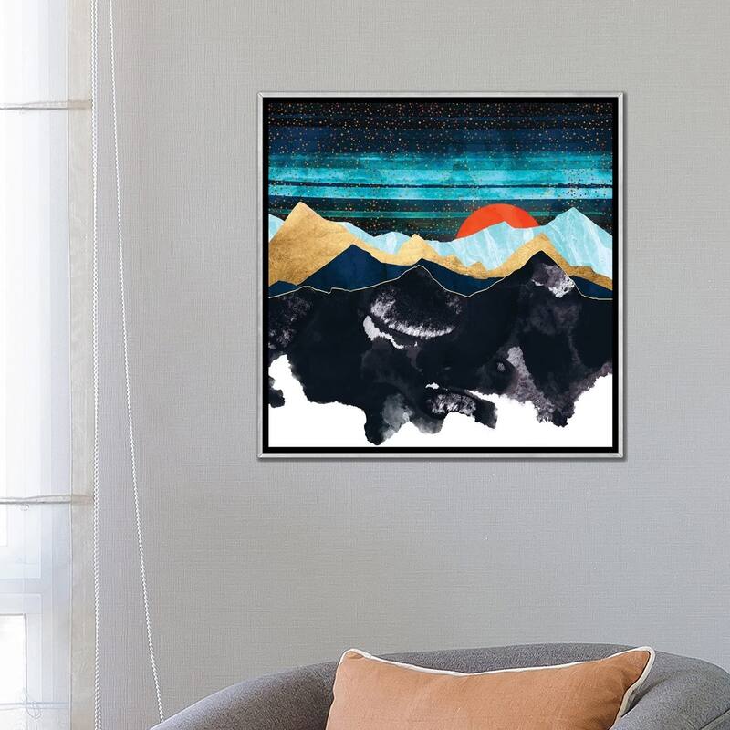 iCanvas "Amber Moon" by SpaceFrog Designs Framed