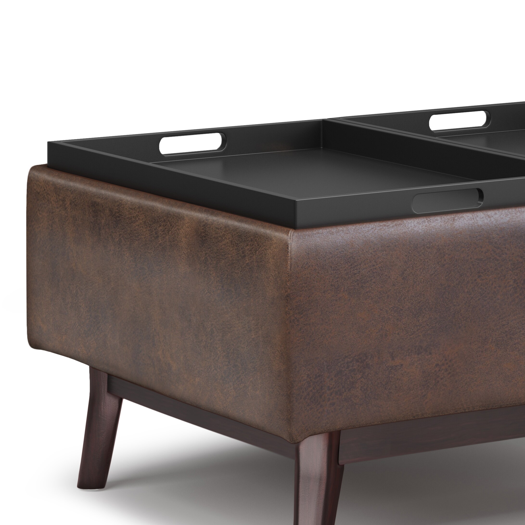 Wyndenhall ethan 34 inch wide mid century modern rectangle table new arrivals ottoman
