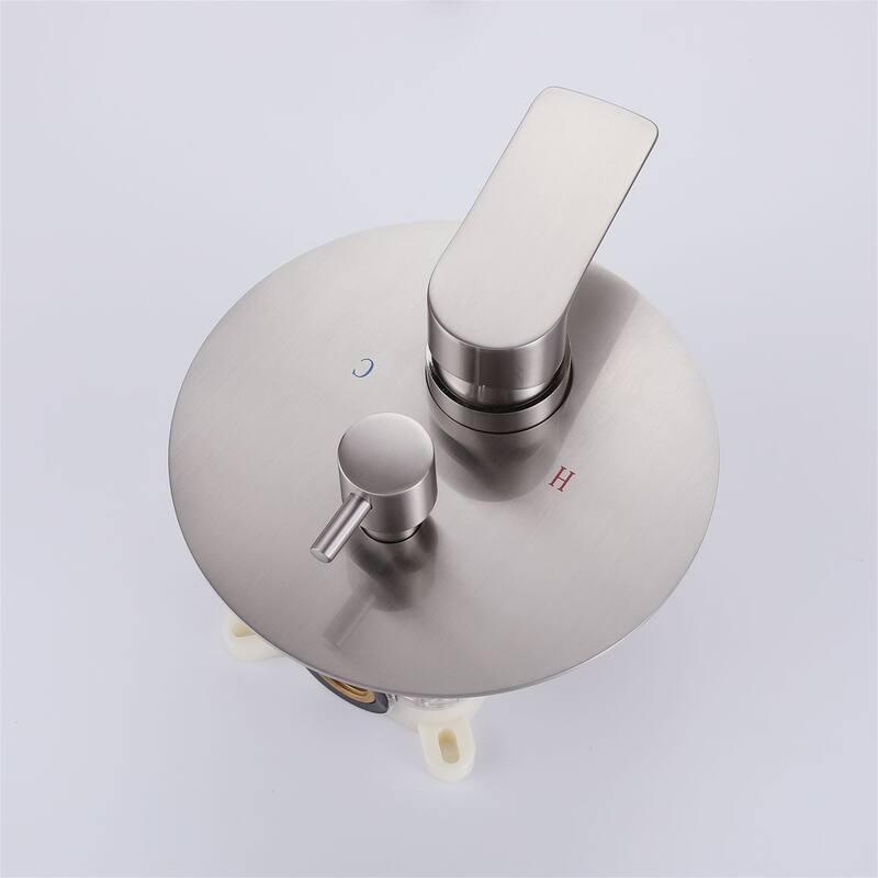 Wall Mount Shower Faucet with Hand Shower 9.84 Inch Shower System with Pressure Balance Valve