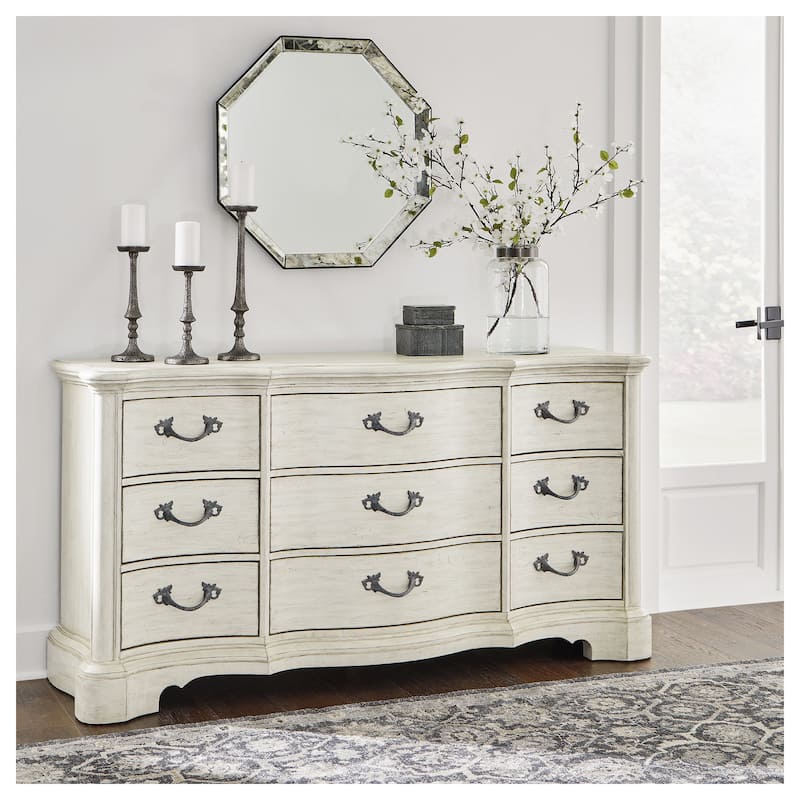 Signature Design by Ashley Arlendyne Antique White Dresser - 9-drawer - Antique White