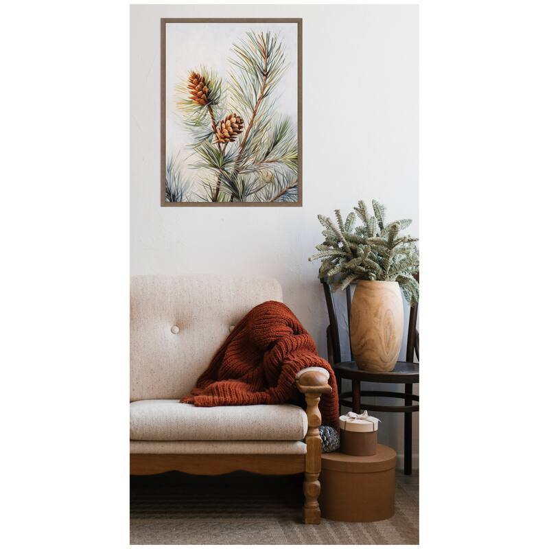 Kate and Laurel Framed Canvas The Quiet Pine Forest I by The Creative Bunch Studio