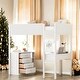 preview thumbnail 16 of 41, Twin Size Bunk Bed With Storage Spaces And Desk, Kids' Loft Beds White