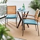 preview thumbnail 7 of 12, Sunbrella Indoor/Outdoor Chair Pad Set, Corded 17 in x 17 in - Cast Horizon