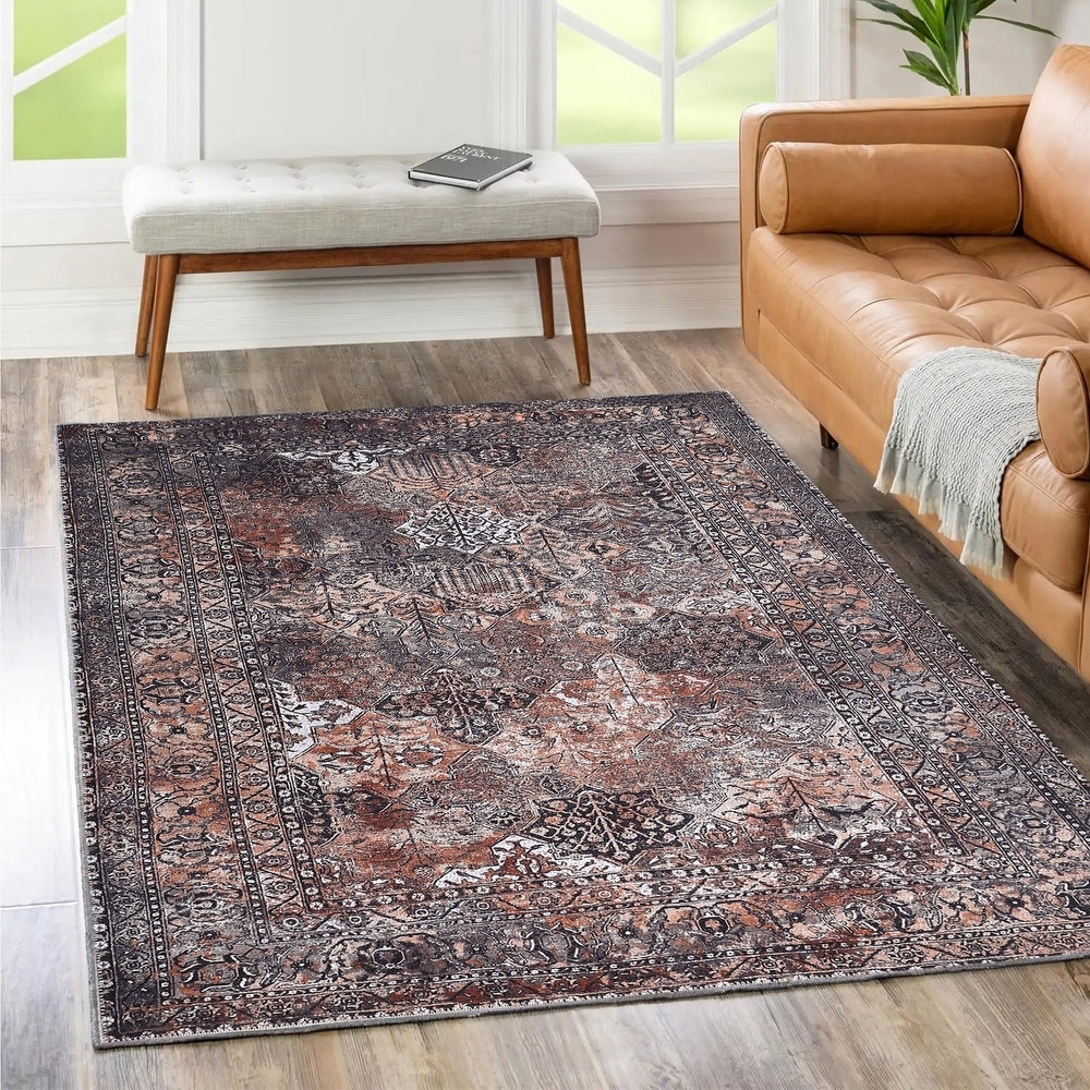 Mohawk Home Wellington Botanical Machine Washable Area Rug - On Sale - Bed  Bath & Beyond - 12186534