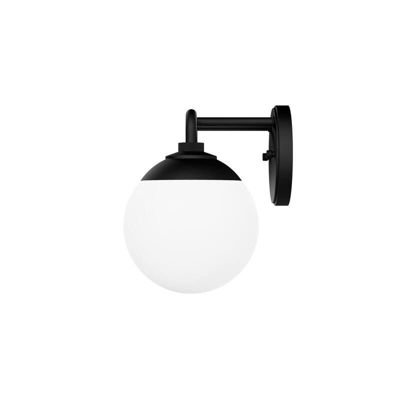 Hunter Hepburn 2 Light Vanity Wall Light, Damp Rated - Vintage, Mid-Century Modern, Glam