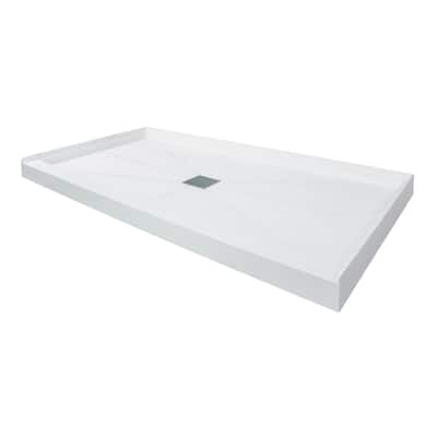 Transolid FL6034C FL-Series 60" x 34" Rectangular Shower Base with