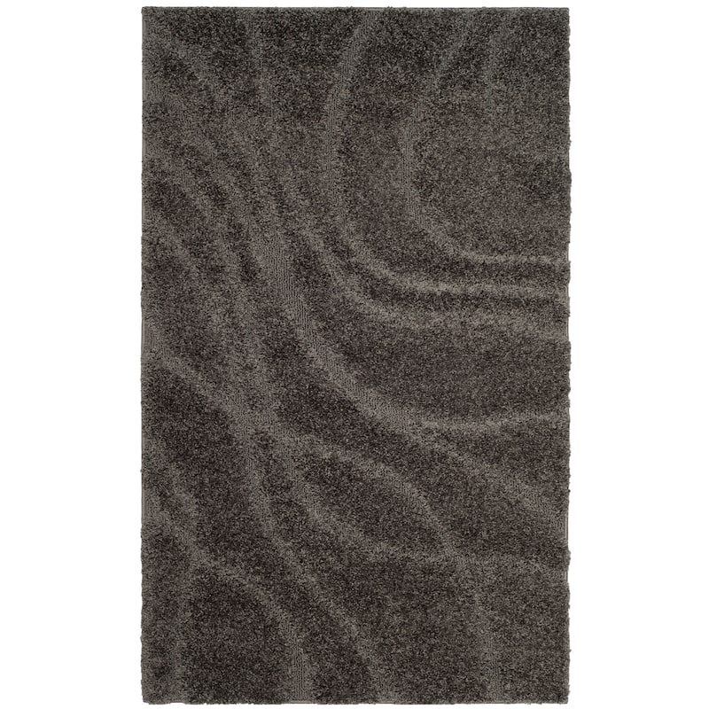 SAFAVIEH Florida Shag Sigtraud Abstract Waves 1.2-inch Thick Rug