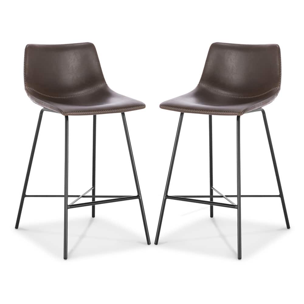 Poly & Bark Paxton 24" Seat Height Counter Stool (Set of 2)