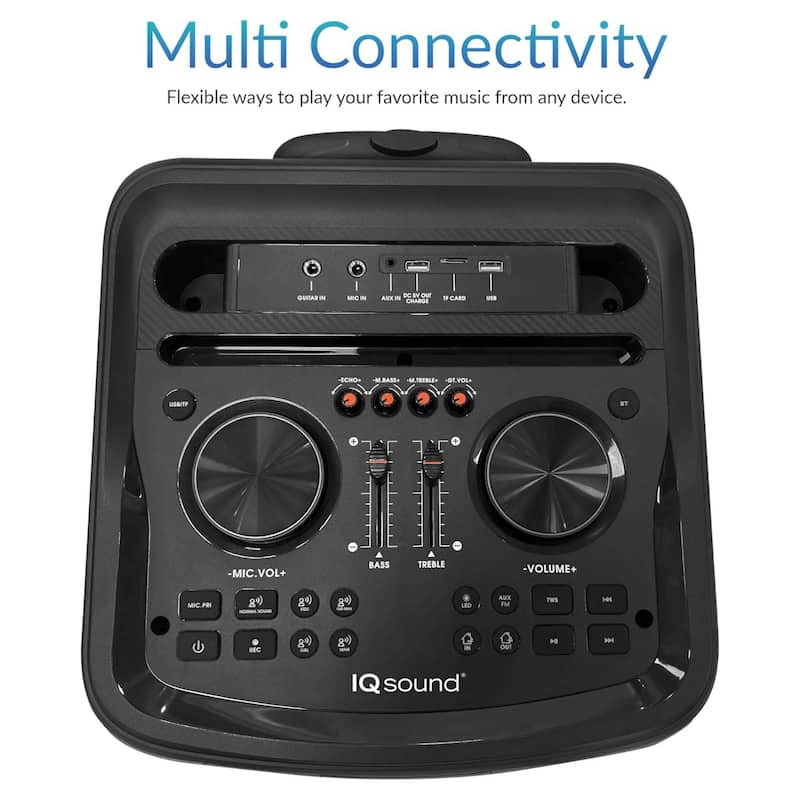 IQ Sound CYBER FLEX12 12-Inch Portable Bluetooth Party Speaker