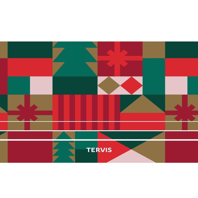Tervis Traveler Christmas Holiday X-Mas Xtra Triple Walled Insulated Travel Tumbler, Stainless Steel