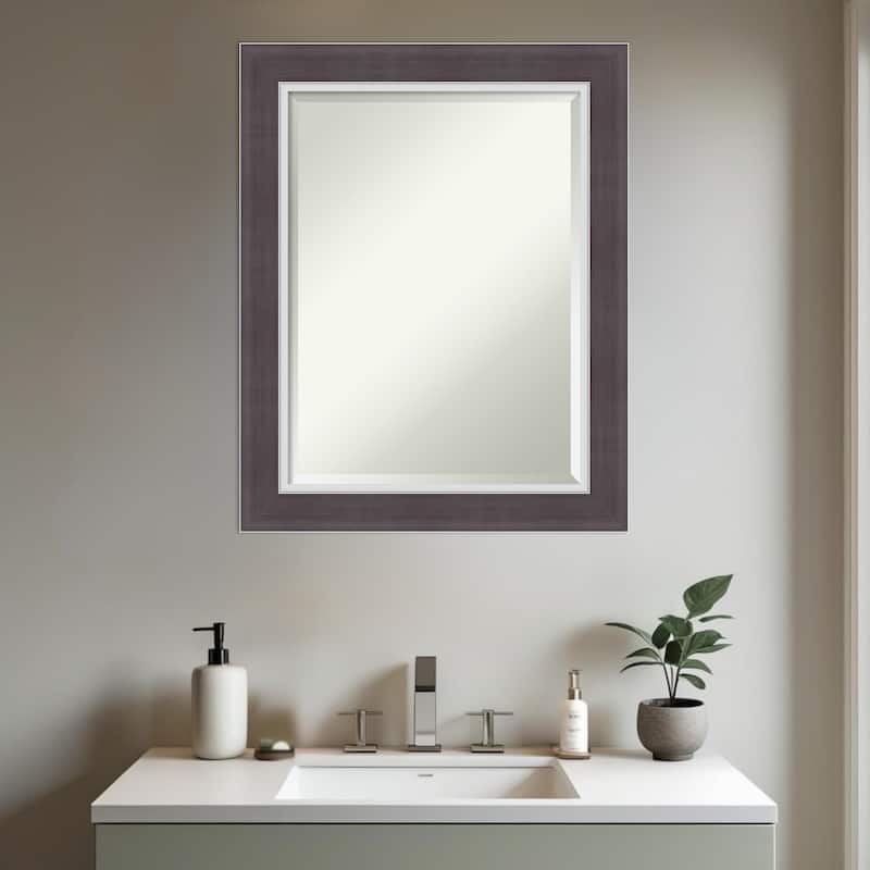 Ellie Beveled Framed Bathroom Vanity Wall Mirror