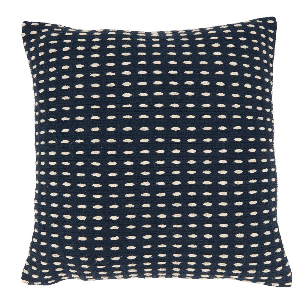 Modern Minimalism Dashed Woven Throw Pillow