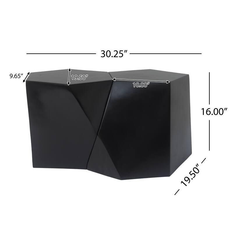 Modern MGO hexagon-topped Coffee Table Set Suitable for Any Space , No assembly is required