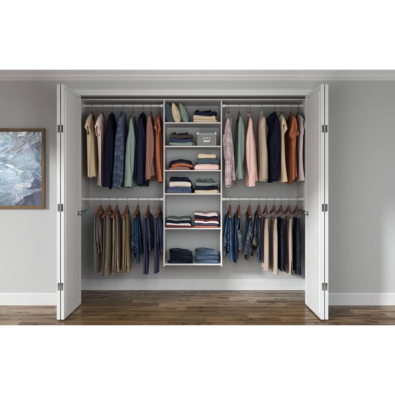 Easy Track 8 Ft. W. Basic Plus Laminate Closet Kit