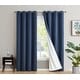 preview thumbnail 39 of 74, Dakota Complete Blackout Drapery Heavy Thermal Insulated Efficient Window Curtain Grommet Panels, 2 Panels 52 W x 96 L per panel - Set of 2 - Navy Blue