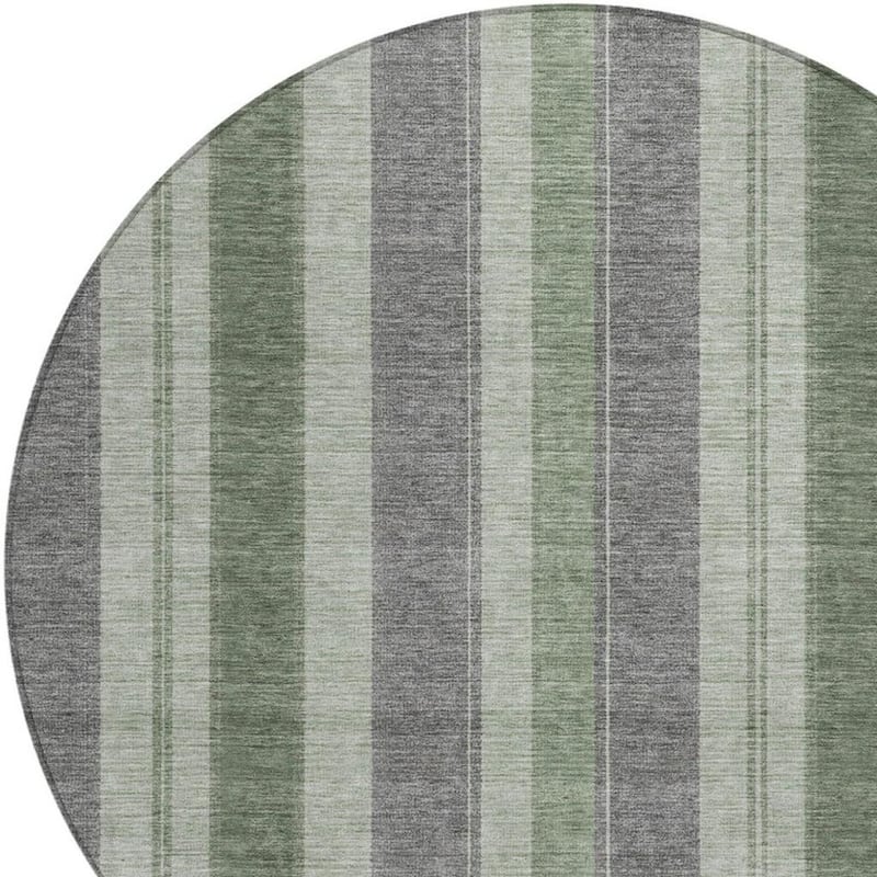 HomeRoots Striped Transitional Rectangle Outdoor Rug