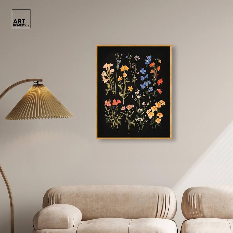Darkling Daisies II Canvas by Art Remedy