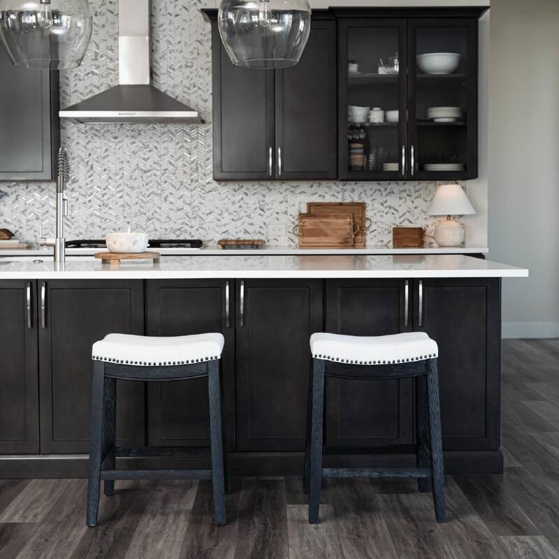 Maven Lane Sophia Saddle Kitchen Dining Stool