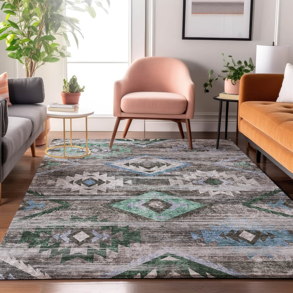 Premium Washable Super Soft Tribal Boho Mayfield Rug