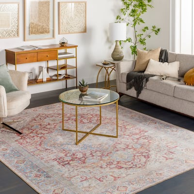 Artistic Weavers Niloufar Traditional Medallion Printed Machine Washable Area Rug