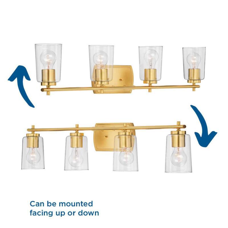 Progress Lighting Adley 4 Light 32" Wide Bathroom Vanity Light