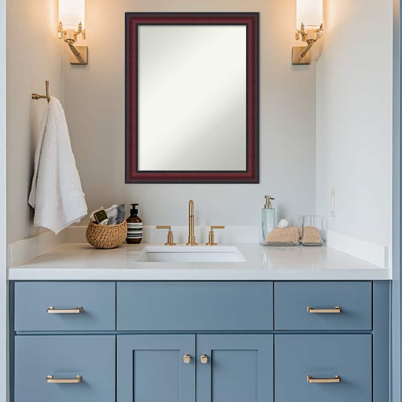 Dalat Non-Beveled Framed Bathroom Vanity Wall Mirror
