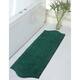 Home Weavers Waterford Collection Absorbent Cotton Machine Washable and Dry Runner Rug - Bottle Green