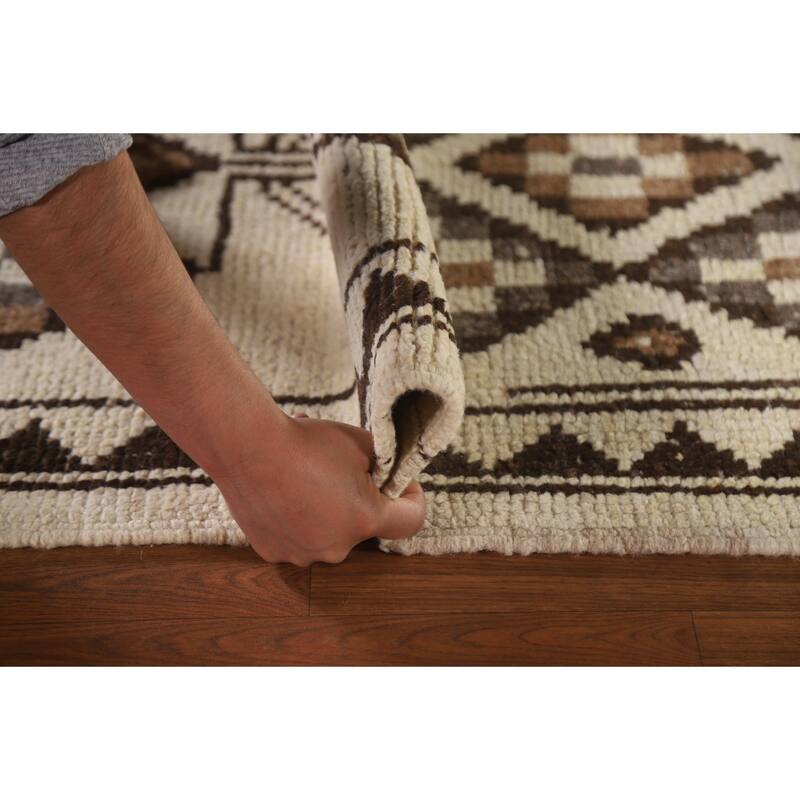 Natural Dye Tribal Anatolian Oriental Runner Rug Handmade Wool Carpet - 2'11"x 11'10"
