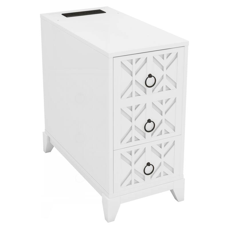 Versatile End Table with Multiple Storage Options and Stylish Design