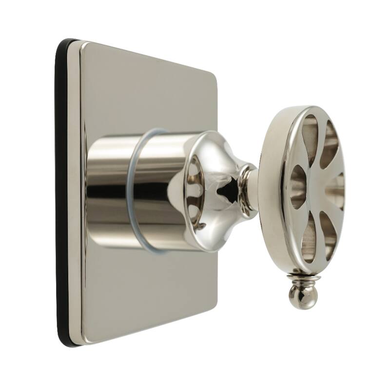 Belknap Single-Handle Three-Way Diverter Valve with Square Trim Kit - Polished Nickel