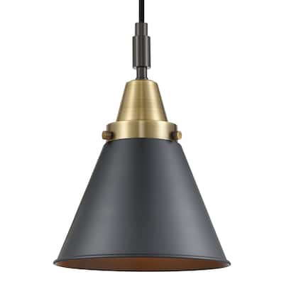 Innovations Lighting 447-1P-M13-BK Appalachian 8" Wide Mini Pendant