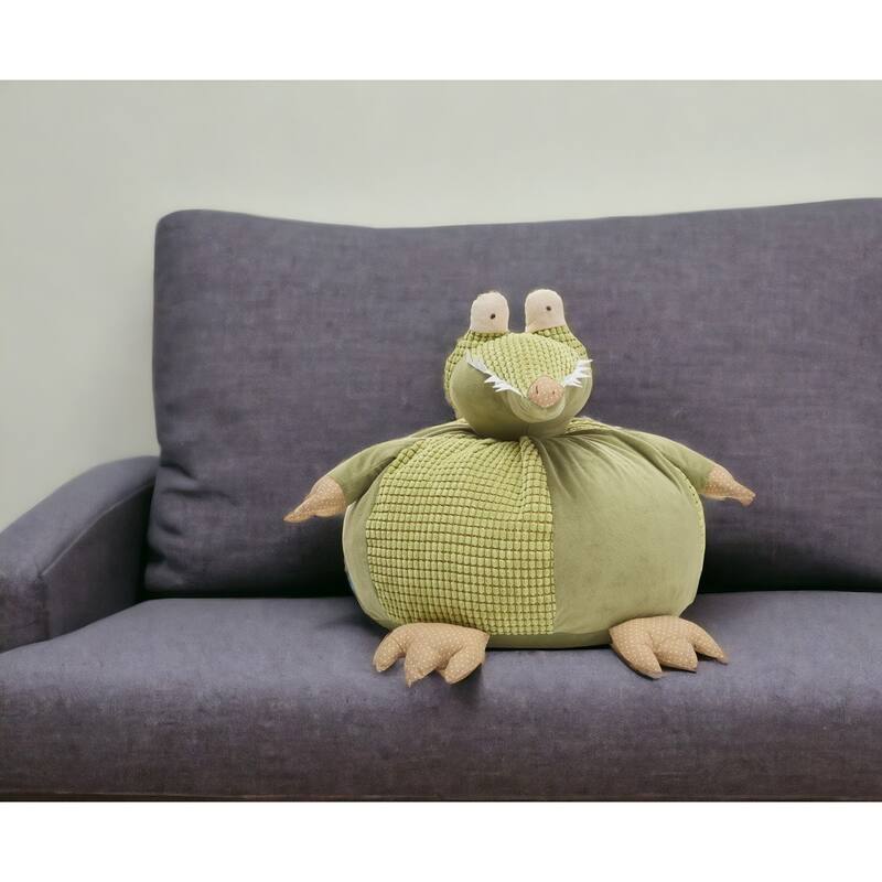 18" X 18" Green Novelty Throw Pillow - Green