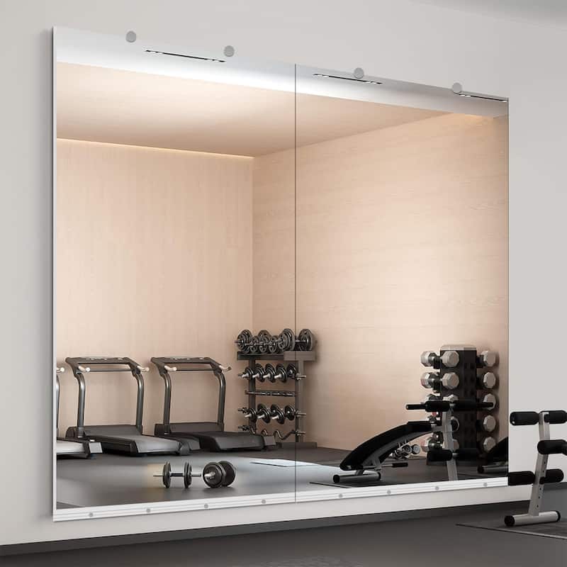 Wall Mirror Home Gym Mirror Dance Studio Mirror Tempered Glass Mirror - 72X36