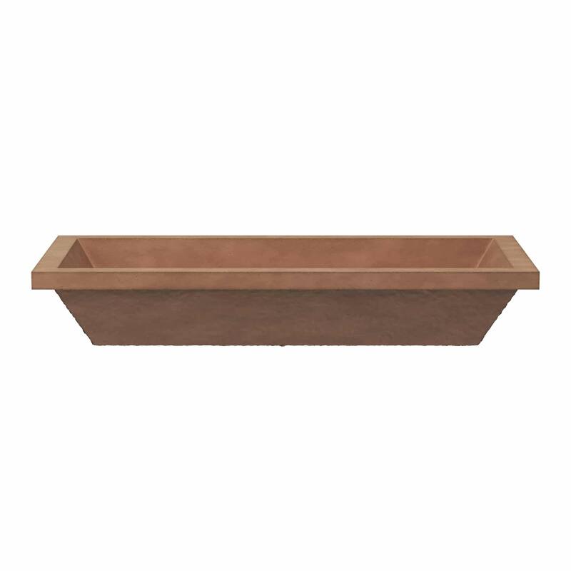 Native Trails NSL3115 NativeStone 31" Rectangular Concrete Undermount