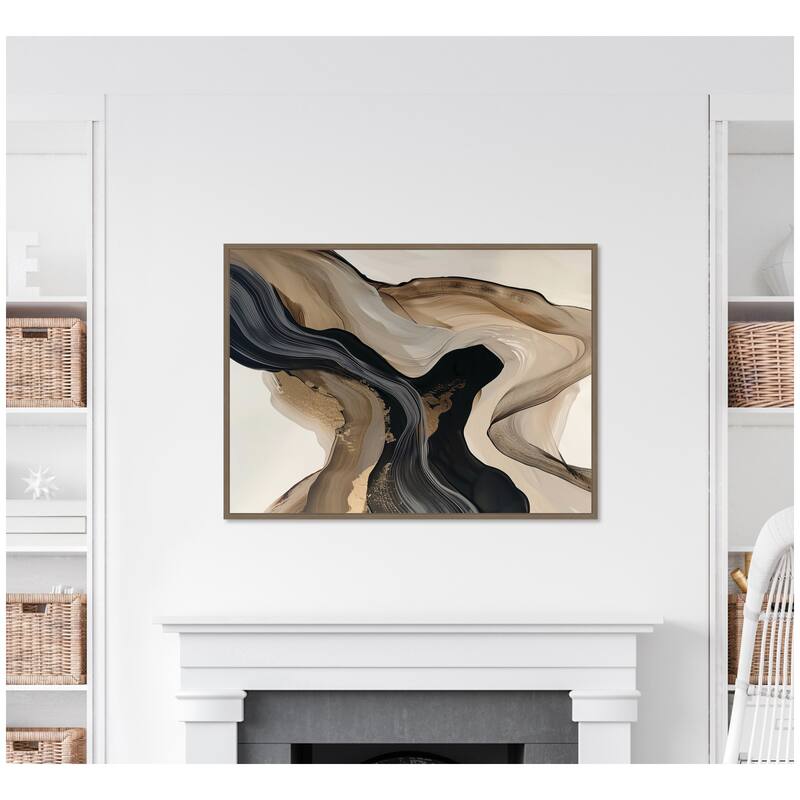 Kate and Laurel Sylvie Abstract Dream II Framed Canvas by Amy Lighthall