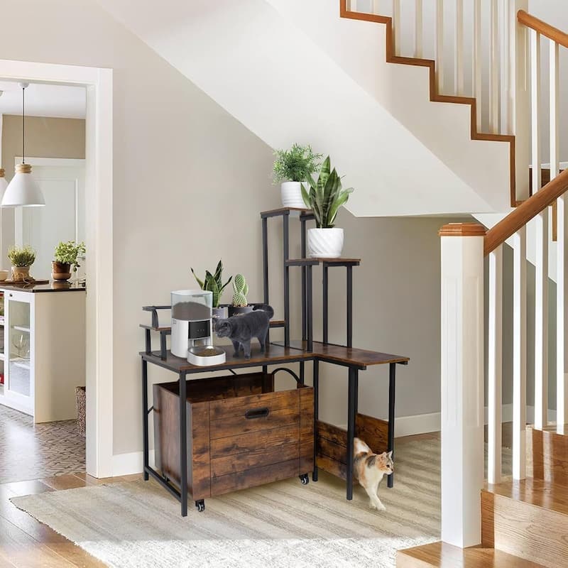 Litter Box Enclosure Cat Tree