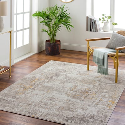 Livabliss Roswell Distressed Modern Abstract Area Rug