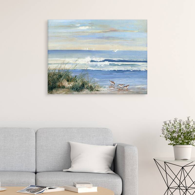 Beachcombers by Sally Swatland Canvas Art Print