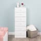 Prepac Astrid 6 Drawer Dresser for Bedroom, Tall Chest of Drawers ...