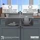 preview thumbnail 37 of 64, Karran Undermount Quartz 32 in. 60/40 Double Bowl Kitchen Sink Kit