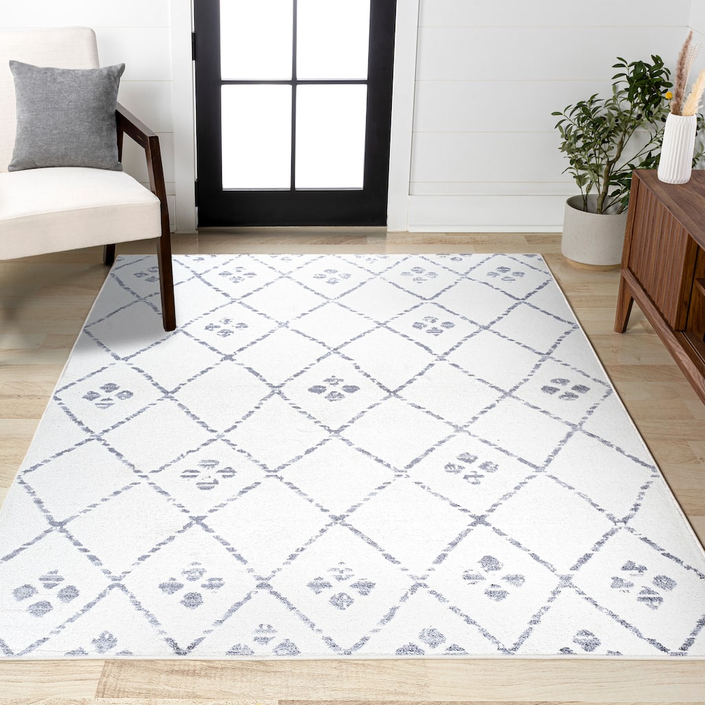JONATHAN Y Juba Moroccan Geometric Diamond Area Rug