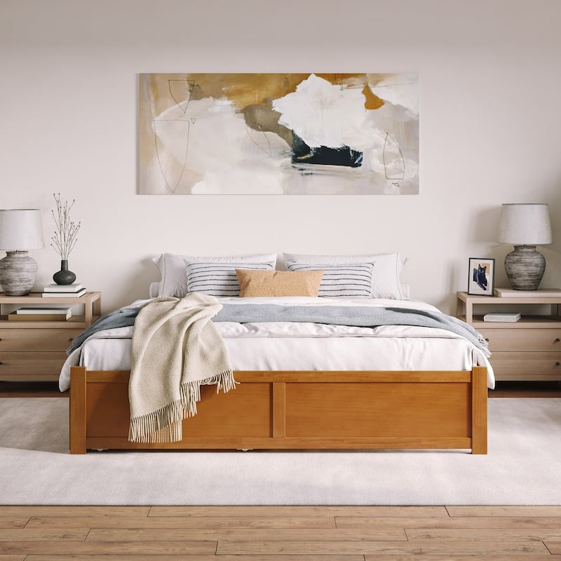 Concord Bed with Footboard and Twin Extra Long Trundle