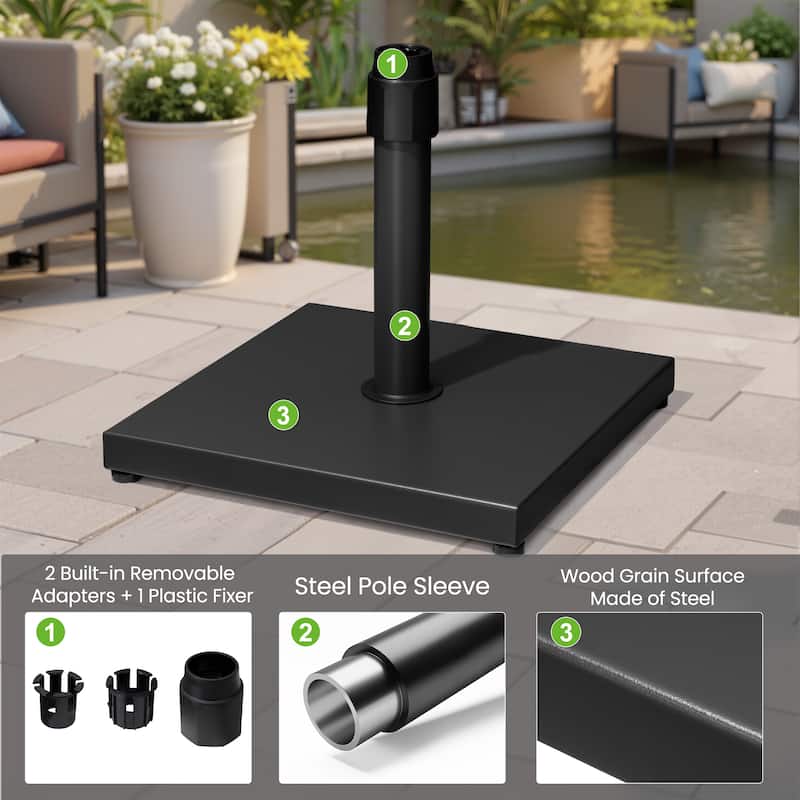 45LBS Outdoor Patio Square Concrete Market Umbrella Base Stand
