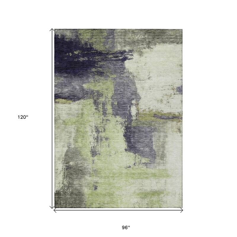 HomeRoots Abstract Transitional Rectangle Outdoor Rug